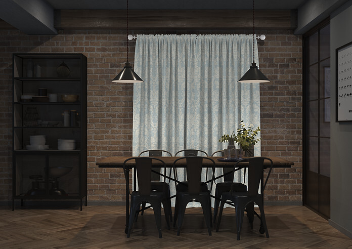 Teatro, Azure - Made to Measure Curtains - Image 7